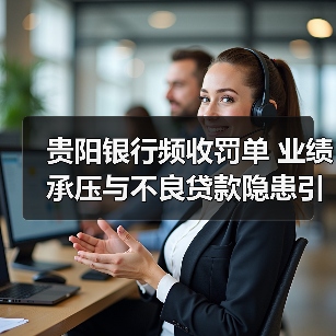 贵阳银行频收罚单 业绩承压与不良贷款隐患引热议 贵阳银行频收罚单 业绩承压与不良贷款隐患引热议