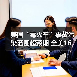 美国“毒火车”事故污染范围超预期 全美16州遭波及 美国“毒火车”事故污染范围超预期 全美16州遭波及