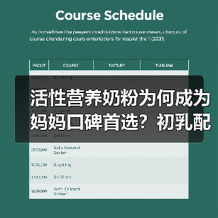 活性营养奶粉为何成为妈妈口碑首选?初乳配方守护宝宝成长 活性营养奶粉为何成为妈妈口碑首选?初乳配方守护宝宝成长