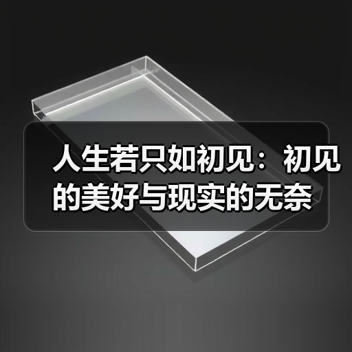 人生若只如初见:初见的美好与现实的无奈 人生若只如初见:初见的美好与现实的无奈