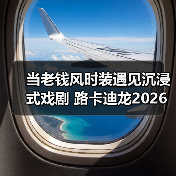 当老钱风时装遇见沉浸式戏剧 路卡迪龙2026城市之旅 武汉站 当老钱风时装遇见沉浸式戏剧 路卡迪龙2026城市之旅 武汉站