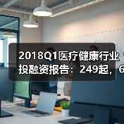 2018Q1医疗健康行业投融资报告:249起,65亿美元,生物技术领域吸金最多 2018Q1医疗健康行业投融资报告:249起,65亿美元,生物技术领域吸金最多