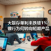 大额存单利率跌破1%！银行为何转向短期产品？