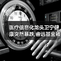 医疗信息化龙头卫宁健康突然暴跌,睿远基金被“坑”了? 医疗信息化龙头卫宁健康突然暴跌,睿远基金被“坑”了?