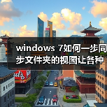 windows 7如何一步同步文件夹的视图让各种文件都放在不同的位置 windows 7如何一步同步文件夹的视图让各种文件都放在不同的位置