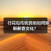 行花街传统民俗如何焕新新春文化? 行花街传统民俗如何焕新新春文化?