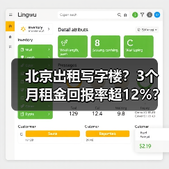 北京出租写字楼?3个月租金回报率超12%? 北京出租写字楼?3个月租金回报率超12%?