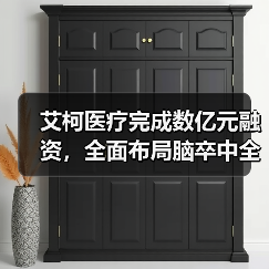 艾柯医疗完成数亿元融资,全面布局脑卒中全产品线 艾柯医疗完成数亿元融资,全面布局脑卒中全产品线