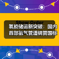 氢能储运新突破:国内首部氢气管道钢管国标获批立项 氢能储运新突破:国内首部氢气管道钢管国标获批立项
